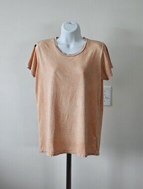 Freecity Goldenline Tee Peach Size Medium